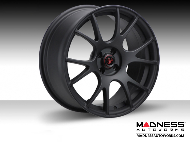 FIAT 500 Custom Wheels - set of 4 - Competizione CV-2 - Matte Black Finish - 17" 